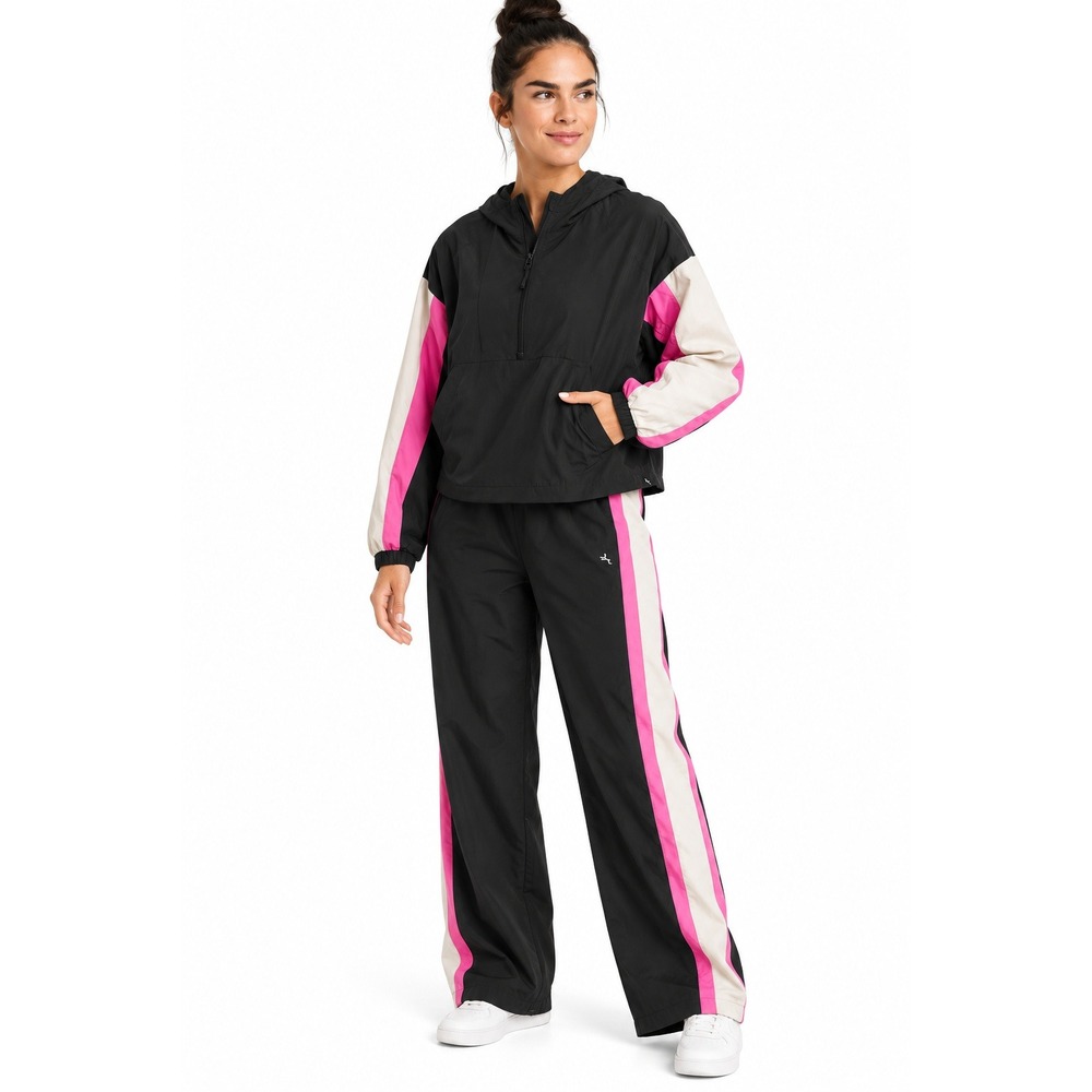 Women's Pullover Windbreaker by JoyLab Black Pink Size M New With Tags